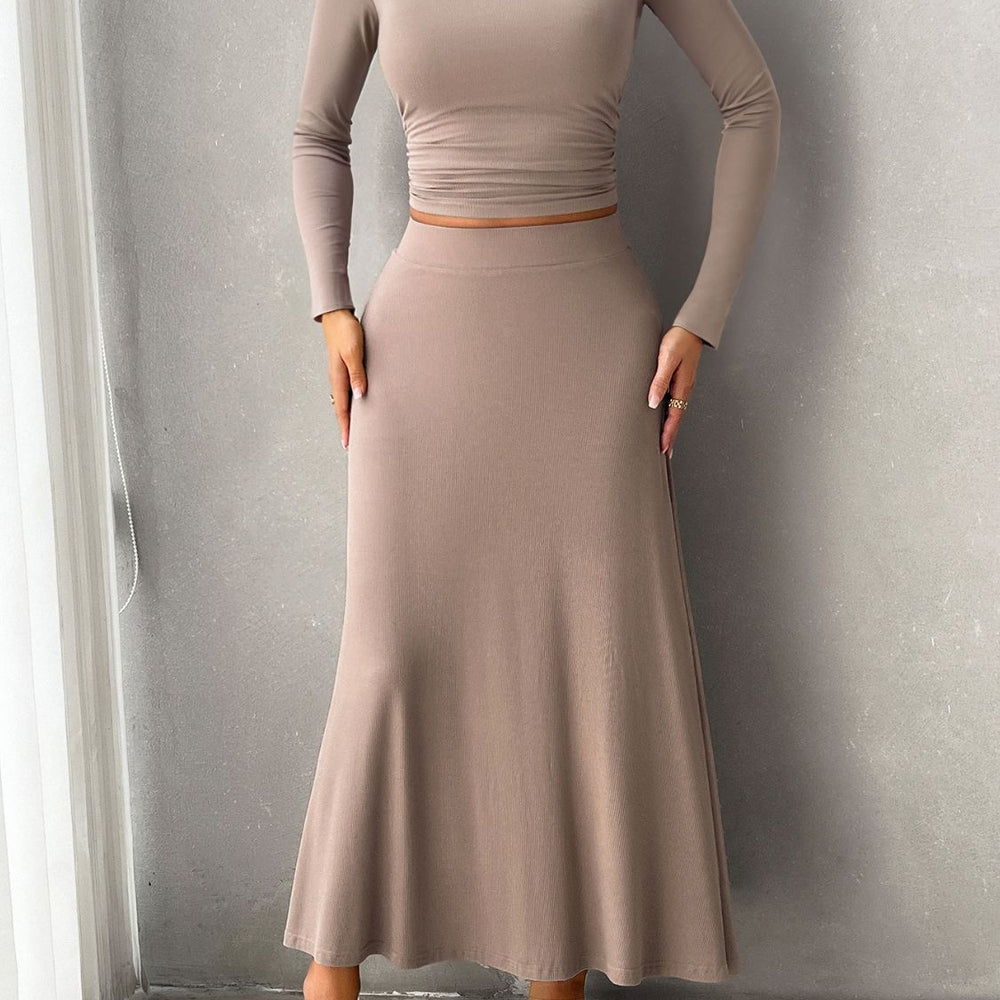 
                      
                        Long Sleeve Top and Skirt Set
                      
                    