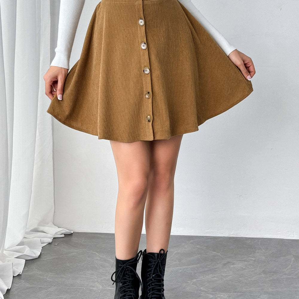 
                      
                        Buttoned Mini Skirt
                      
                    