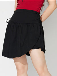 Side Tie-Mini Skirt