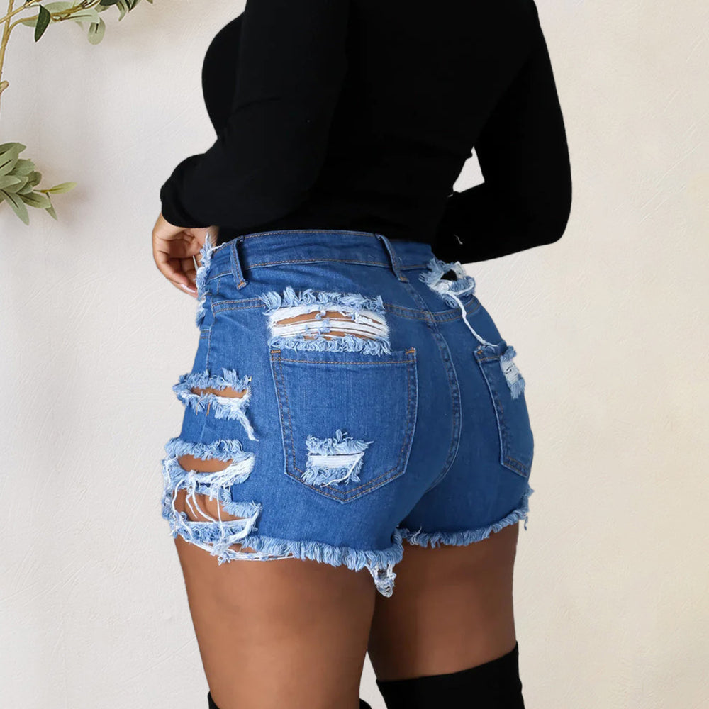 
                      
                        Denim Shorts with Pockets
                      
                    