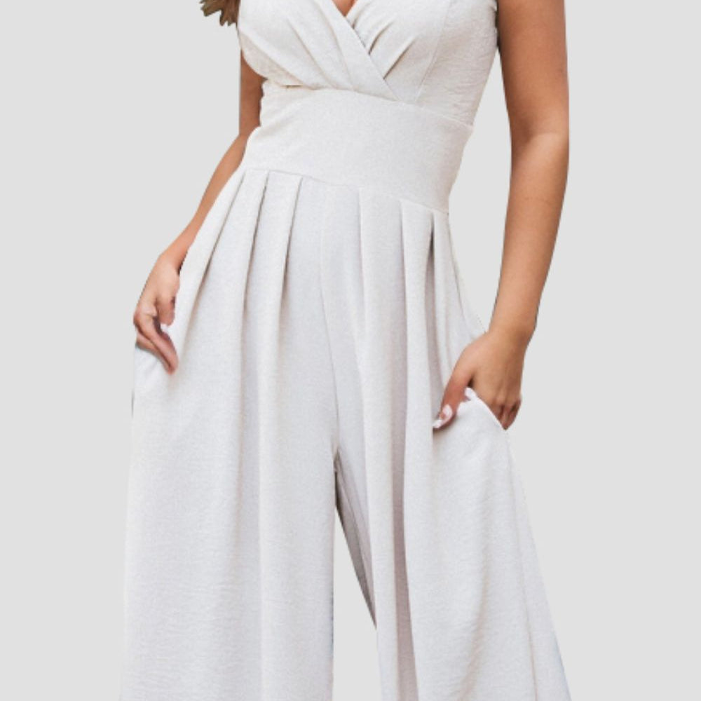 
                      
                        Spaghetti Strap Wide Leg Jumpsuit
                      
                    