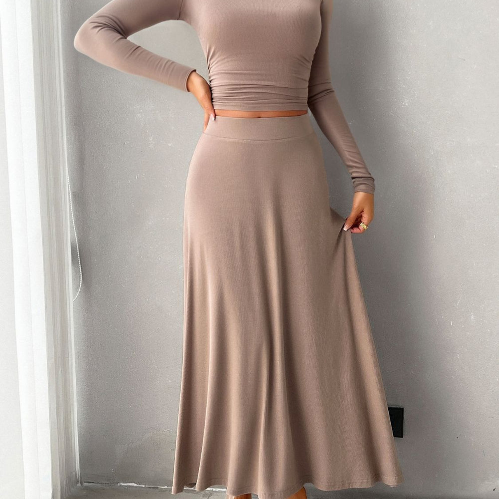 
                      
                        Long Sleeve Top and Skirt Set
                      
                    