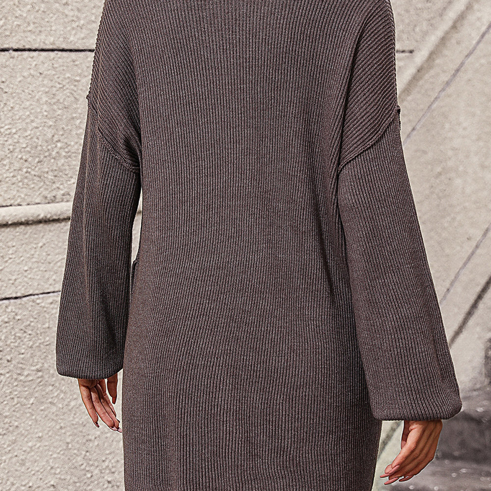 
                  
                    Long Sleeve Sweater Dress with Pockets
                  
                