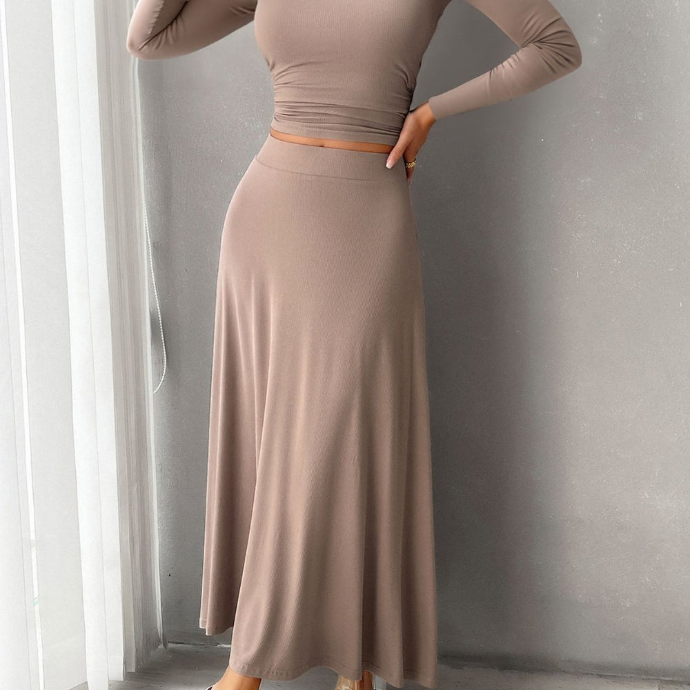 
                      
                        Long Sleeve Top and Skirt Set
                      
                    