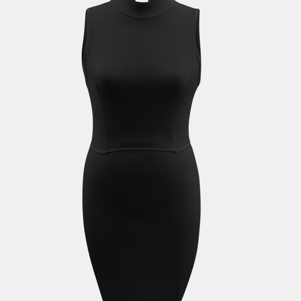 
                      
                        Cutout Mock Neck Sleeveless Dress
                      
                    