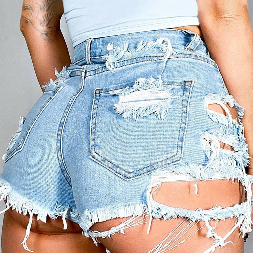 
                      
                        Denim Shorts with Pockets
                      
                    