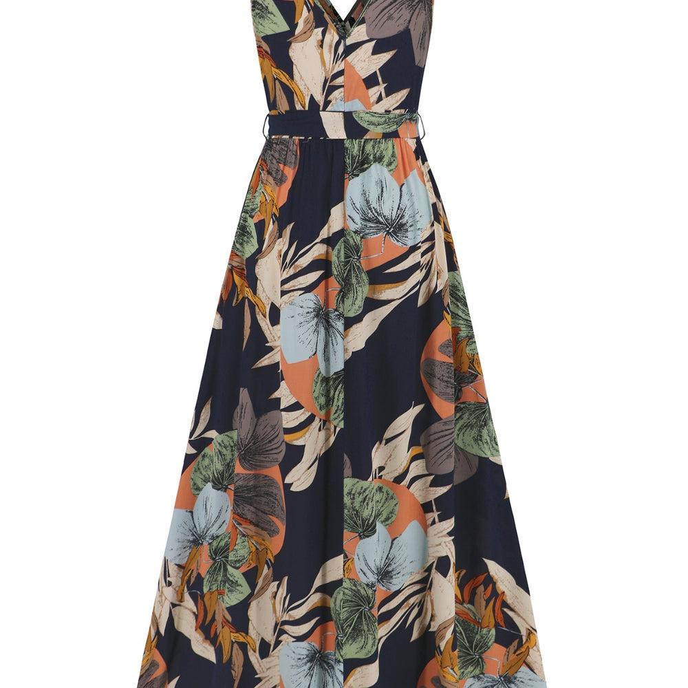 
                      
                        Slit Tied Printed Surplice Dress
                      
                    