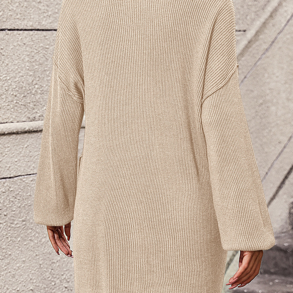 
                  
                    Long Sleeve Sweater Dress with Pockets
                  
                