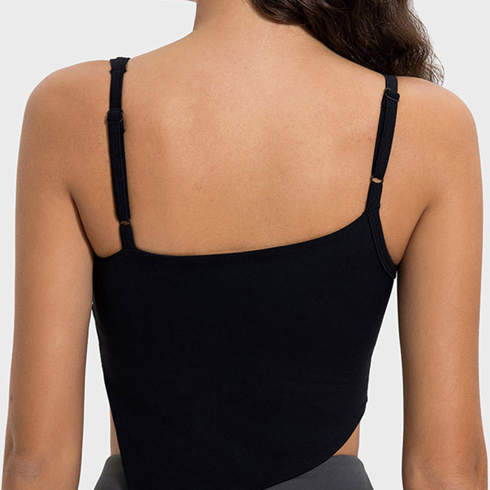 
                      
                        Slit Asymmetrical Neck Active Cami
                      
                    