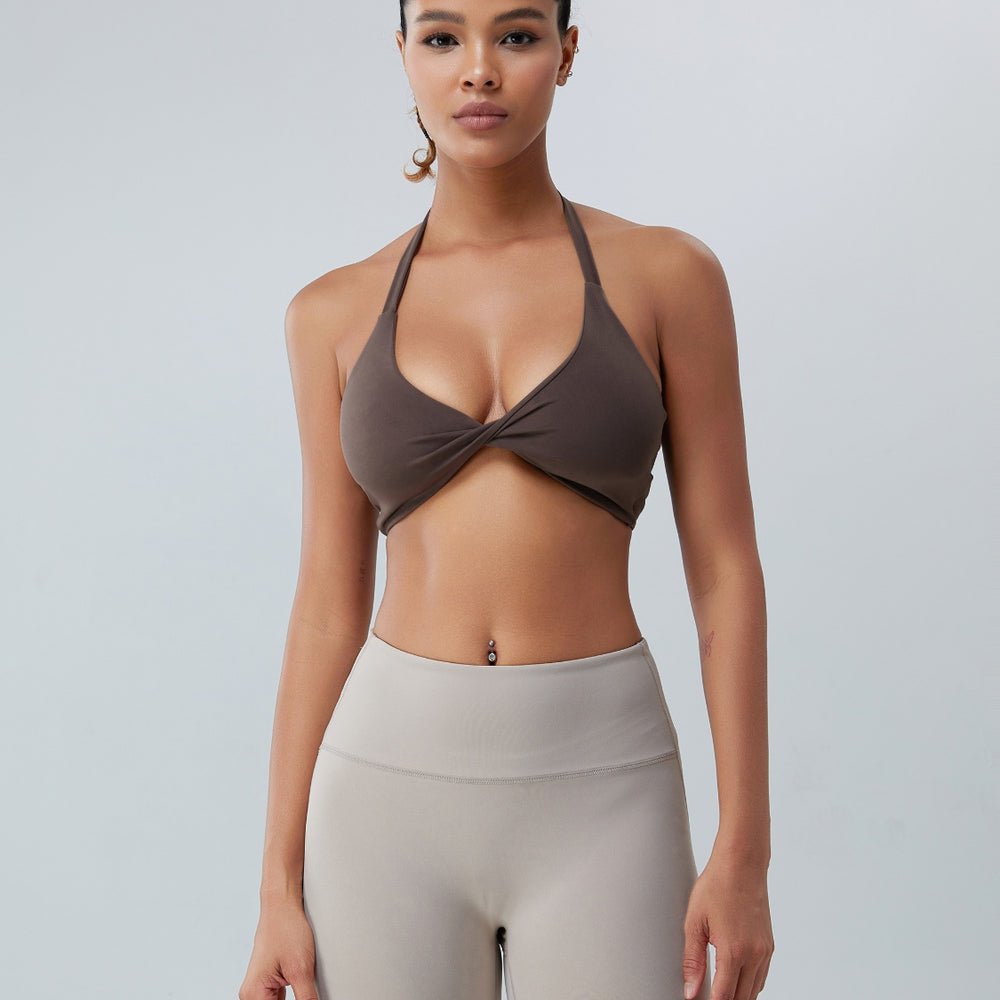 
                      
                        Twisted Halter Neck Active Bra
                      
                    