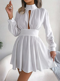 Turtleneck A-Line Mini Dress