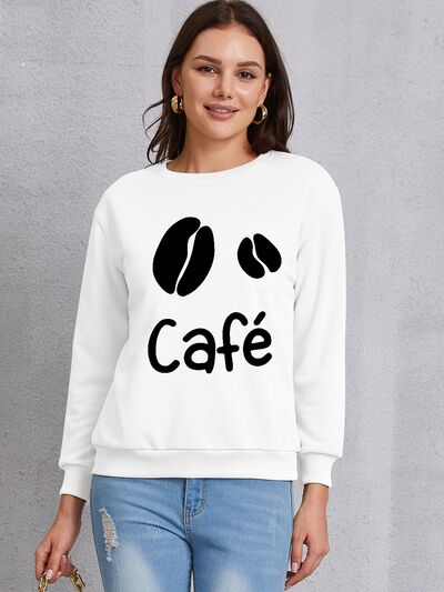 
                      
                        CAFE-Dropped Shoulder Sweatshirt
                      
                    